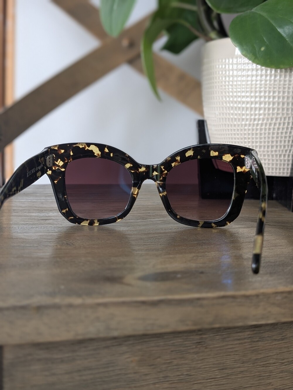 KREWE du optic Dauphine Flat Lens in Zulu Tortoise - Picture 10 of 16